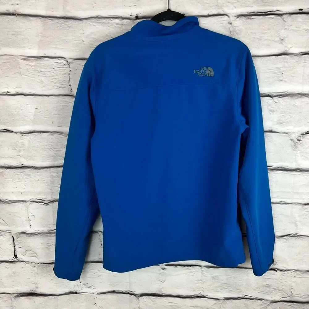 The North Face Men's Blue‎ Softshell Jacket Size S Full Zip